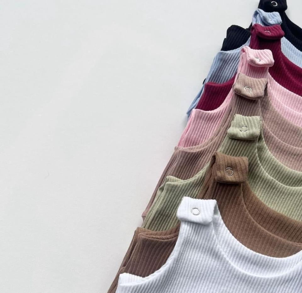 Ribbed Rompers