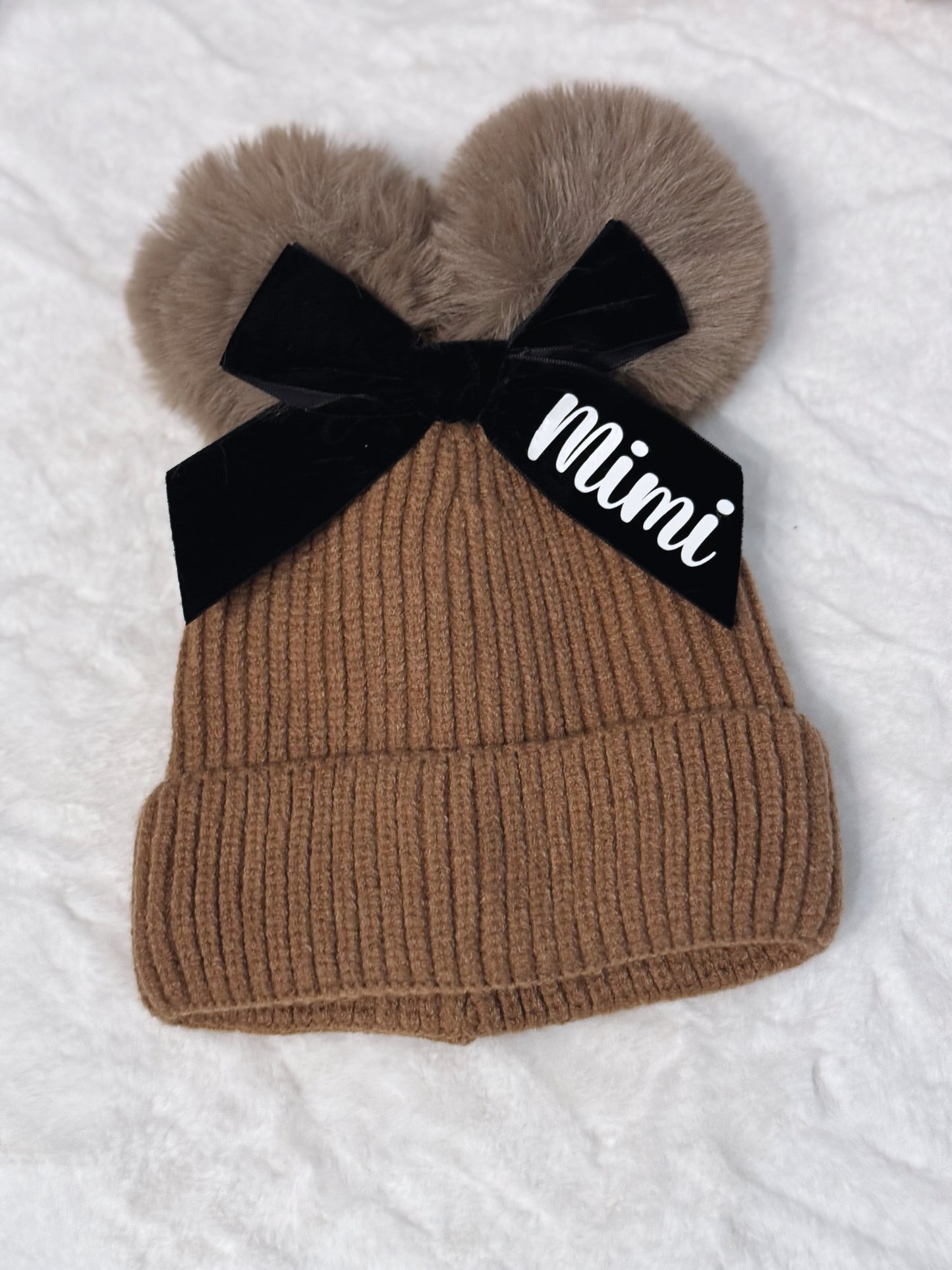 Double PomPom Hat