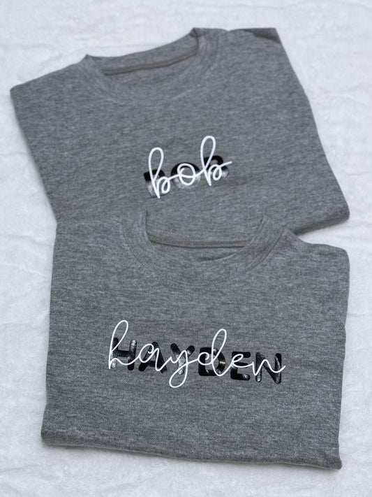 Name Overlay T-Shirt